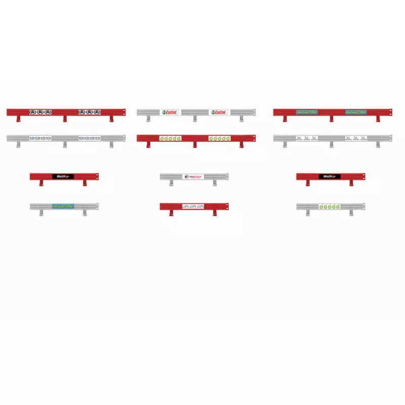 Scalextric C8191 Barrières de Sécurité avec Autocollants