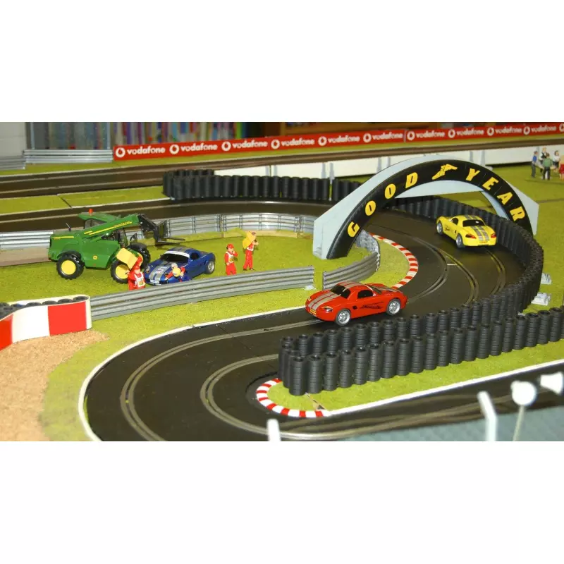  Slot Track Scenics Murs de Pneus