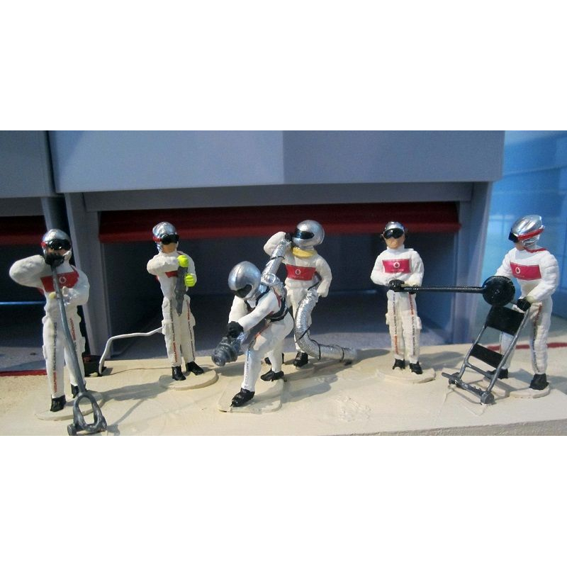                                     Slot Track Scenics SRAF 06 Equipe de Stand carburant et crics