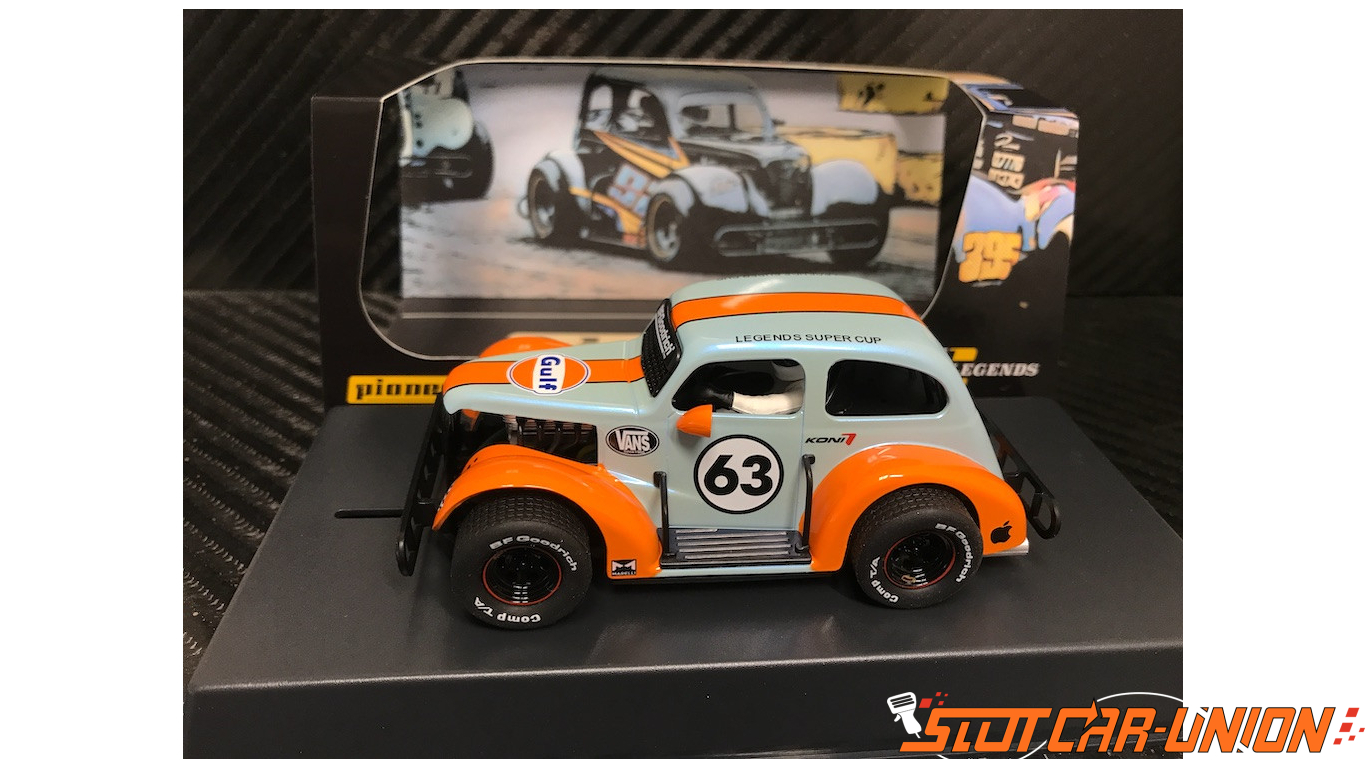 Pioneer P062 Legends Racer '37 Chevy Sedan Gulf #69 Slot Car 1/32 Scalextric DPR for sale online 