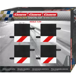 Carrera 20589 Bordures 1/4 Droite x4