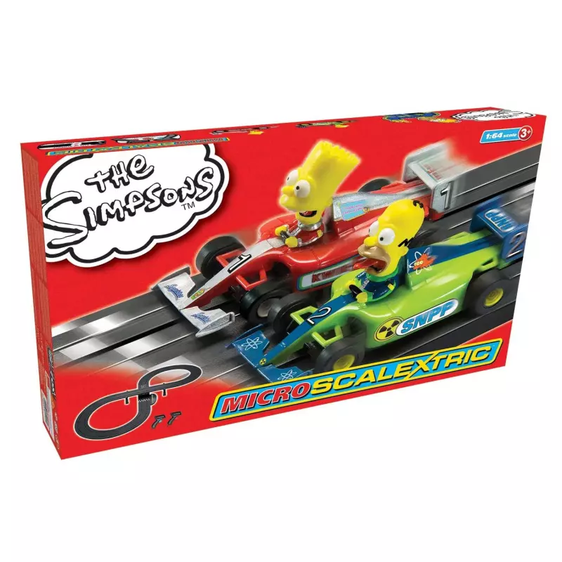 Micro Scalextric G1117 The Simpsons Grand Prix Set