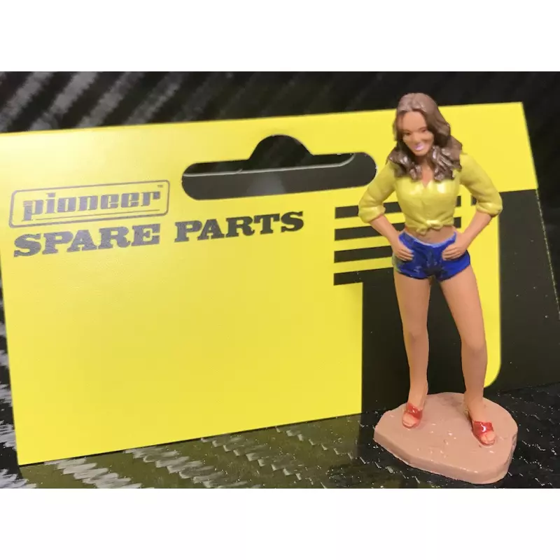 Pioneer FA203004 Painted Daisy figure, yellow shirt/blue shorts (B4 Style, hands on hips)