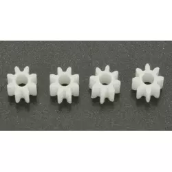 Scaleauto SC-1008 Nylon Pinion 8 Tooth M50 for 2mm motor axle. Ø 5,4mm (4 pcs)