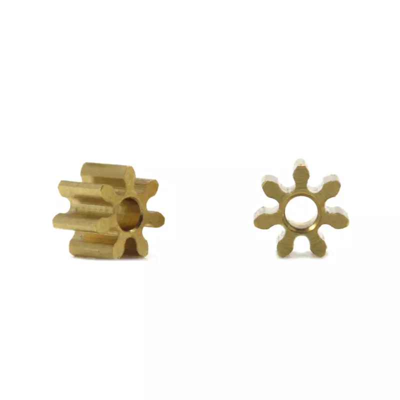 Scaleauto SC-1294 Brass Pinion 7 Tooth for 1,5mm motor axle (2 pcs)