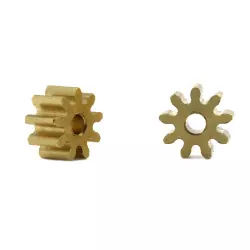 Scaleauto SC-1296 Brass Pinion 9 Tooth for 1,5mm motor axle (2 pcs)