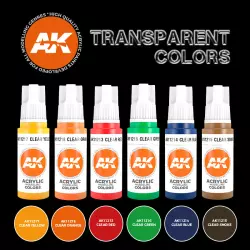 AK Interactive AK11758 Transparent Colors Set 6x17ml