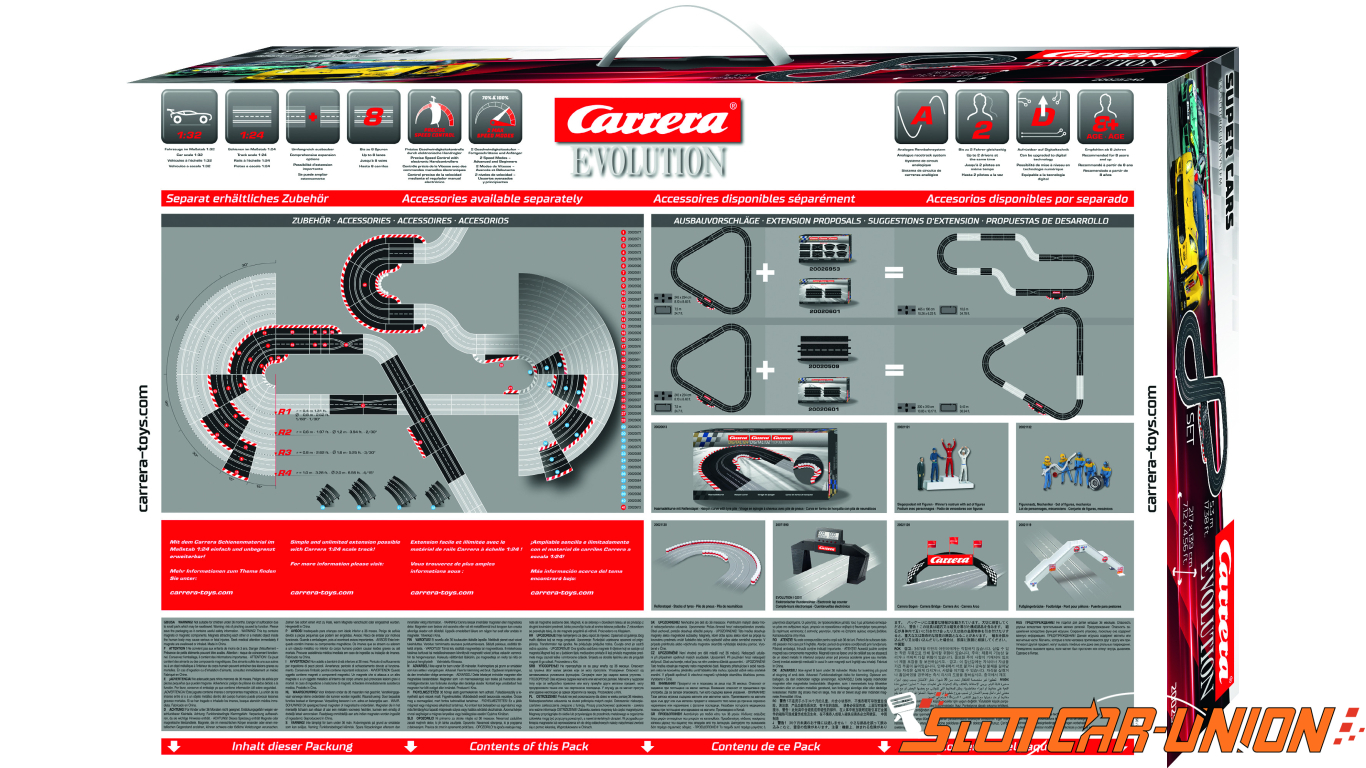 Carrera Evolution 25240 Super Cars Set - Slot Car-Union