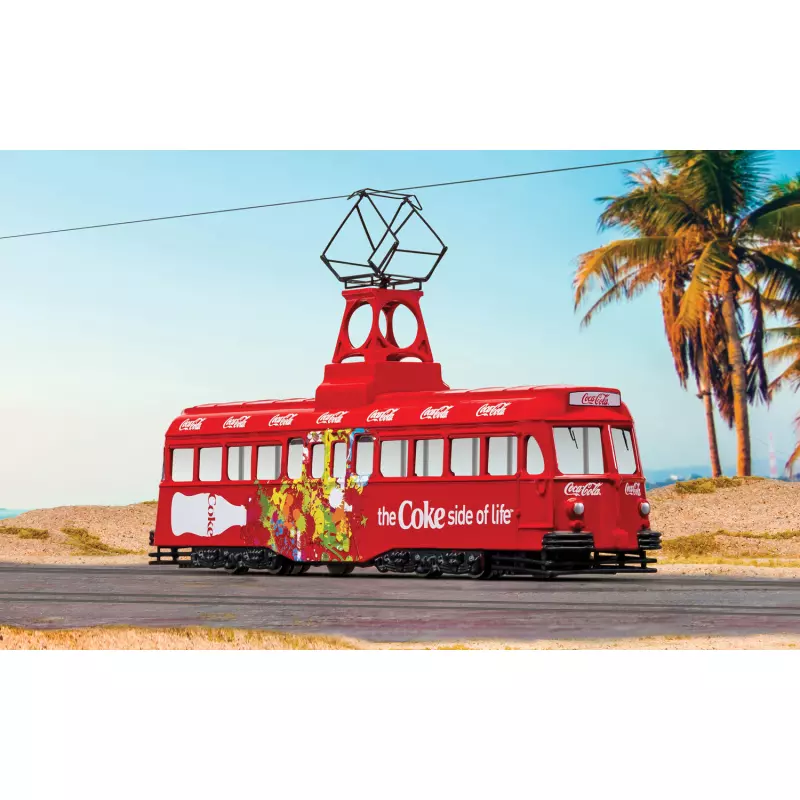 Corgi CC44013 Coca Cola Single Decker Tram- Coke Side of Life