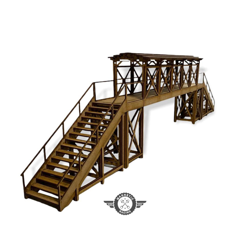                                     Magnetic Racing 025c Covered Footbridge (5 Different Options in 1 Kit)
