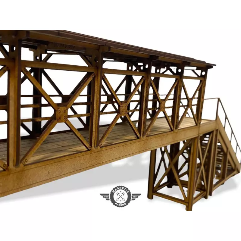 Magnetic Racing 025c Covered Footbridge (5 Different Options in 1 Kit)