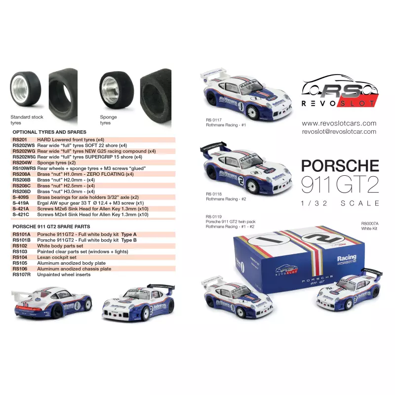 RevoSlot RS0118 Porsche 911 GT2 - Rothmans n.2