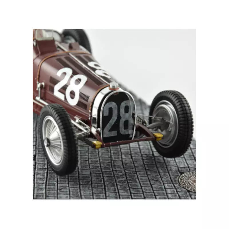 LE MANS miniatures Bugatti type 59 n°28 GP Monaco 1934 driven by Tazio Nuvolari