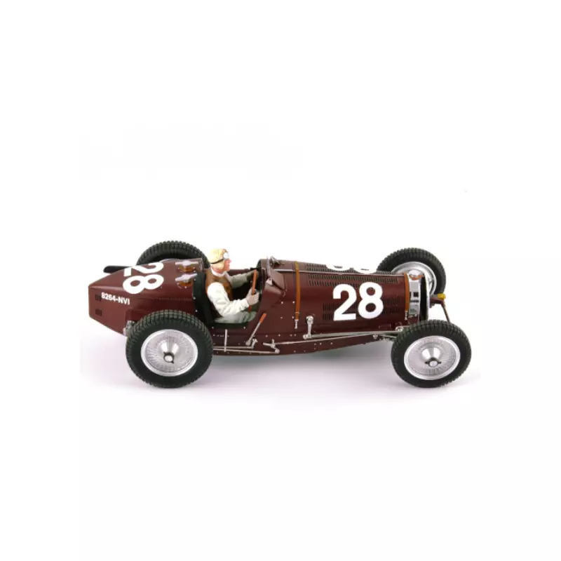 LE MANS miniatures Bugatti type 59 n°28 GP Monaco 1934 driven by Tazio Nuvolari
