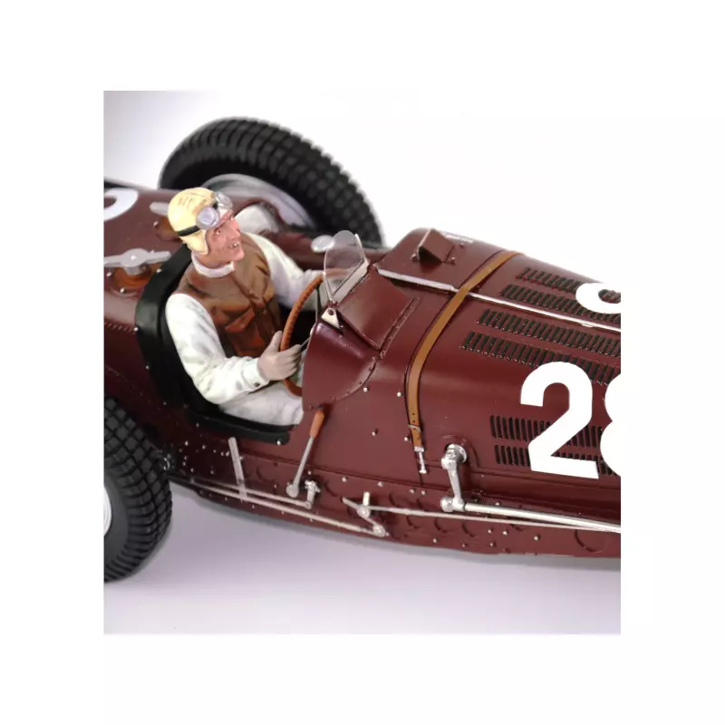 LE MANS miniatures Bugatti type 59 n°28 GP Monaco 1934 driven by Tazio Nuvolari