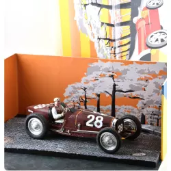 LE MANS miniatures Bugatti type 59 n°28 GP Monaco 1934 pilotée par Tazio Nuvolari
