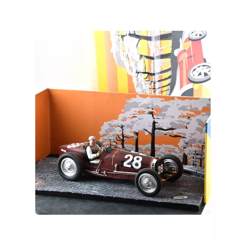 ミニカー　1/18 ブガッティ タイプ59 1934年モナコGP #28 Tazio Nuvolari [11800228M] ブガッティタイプ59-1934モナコGP-ヌヴォラーリ – Amalgam