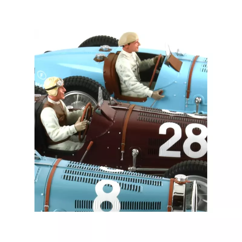 LE MANS miniatures Bugatti type 59 n°28 GP Monaco 1934 pilotée par Tazio Nuvolari