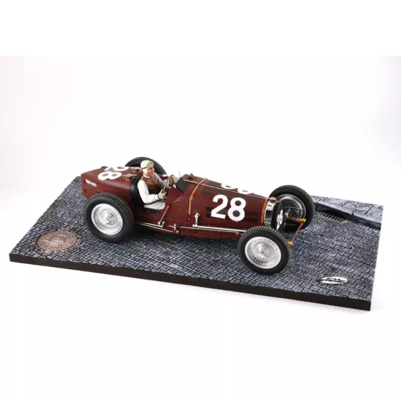  LE MANS miniatures Bugatti type 59 n°28 GP Monaco 1934 pilotée par Tazio Nuvolari