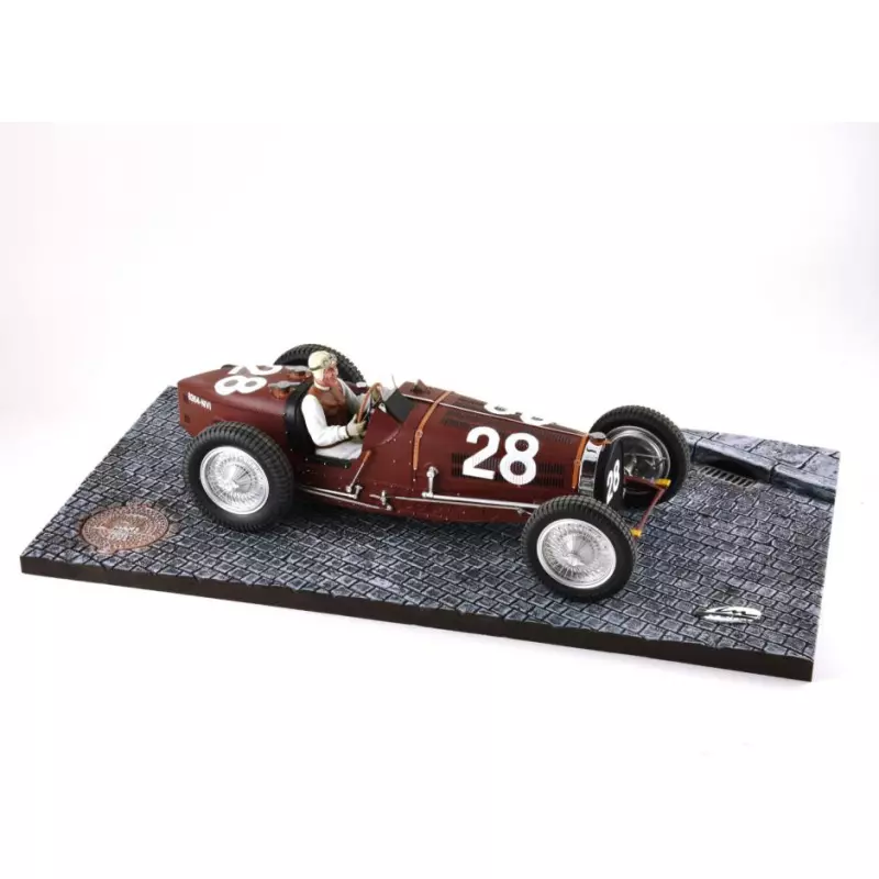 LE MANS miniatures Bugatti type 59 n°28 GP Monaco 1934 pilotée par Tazio Nuvolari