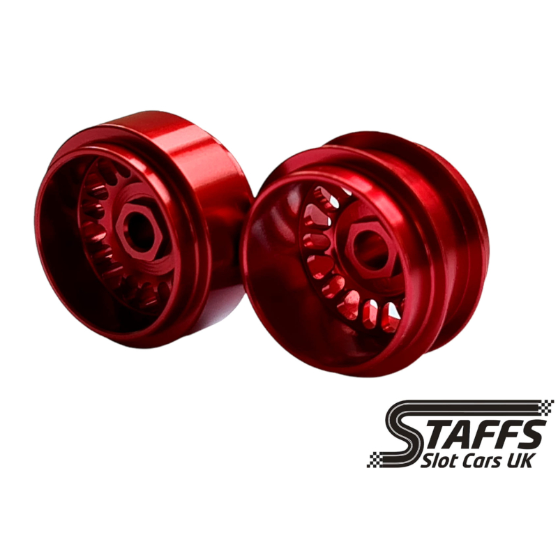                                     STAFFS105 15.8 x 8.5mm BBS Style Deep Dish (FRONT) Red (2 pcs)