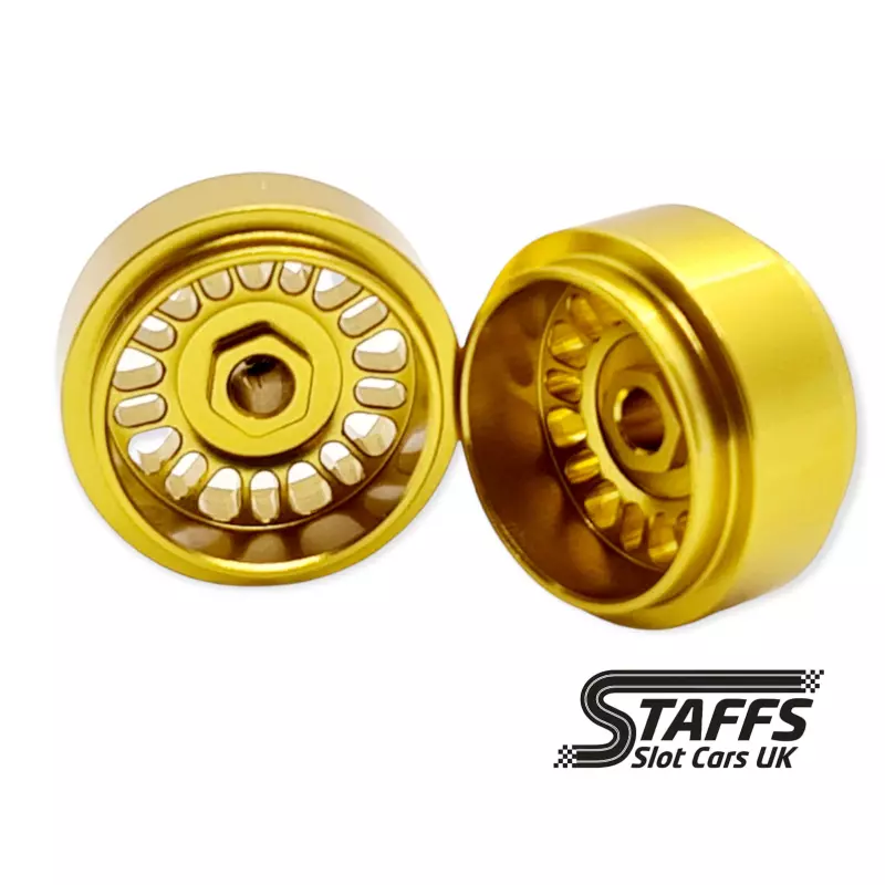  STAFFS109 15.8 x 10mm BBS Style Deep Dish (REAR) Gold (2 pcs)