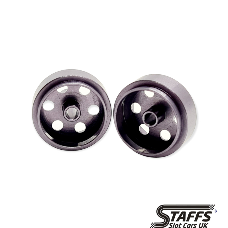                                    STAFFS115 15.8 X 8.5mm Grey Alloy Wheels (2 pcs)