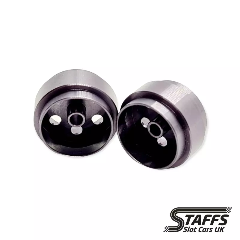  STAFFS116 15.8 X 10mm Grey Alloy Wheels (2 pcs)