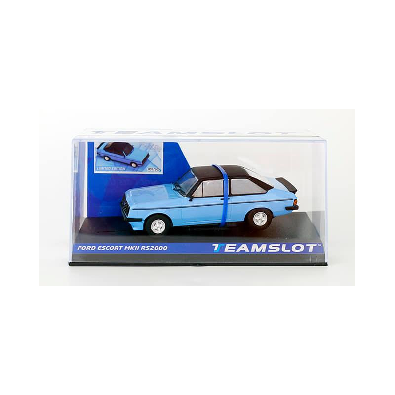  TEAMSLOT SRE2 Ford Escort RS2 Coche de carretera azul