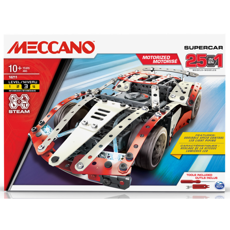                                     Meccano 6062054 Supercar - 25 Modèles
