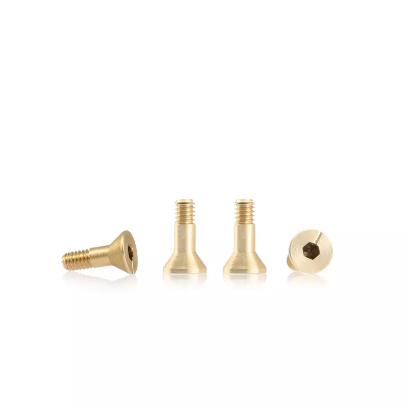  BRM S-133A1 Metric brass screw sink head 4.5mm x 7.2mm – SHORT (6 pcs)