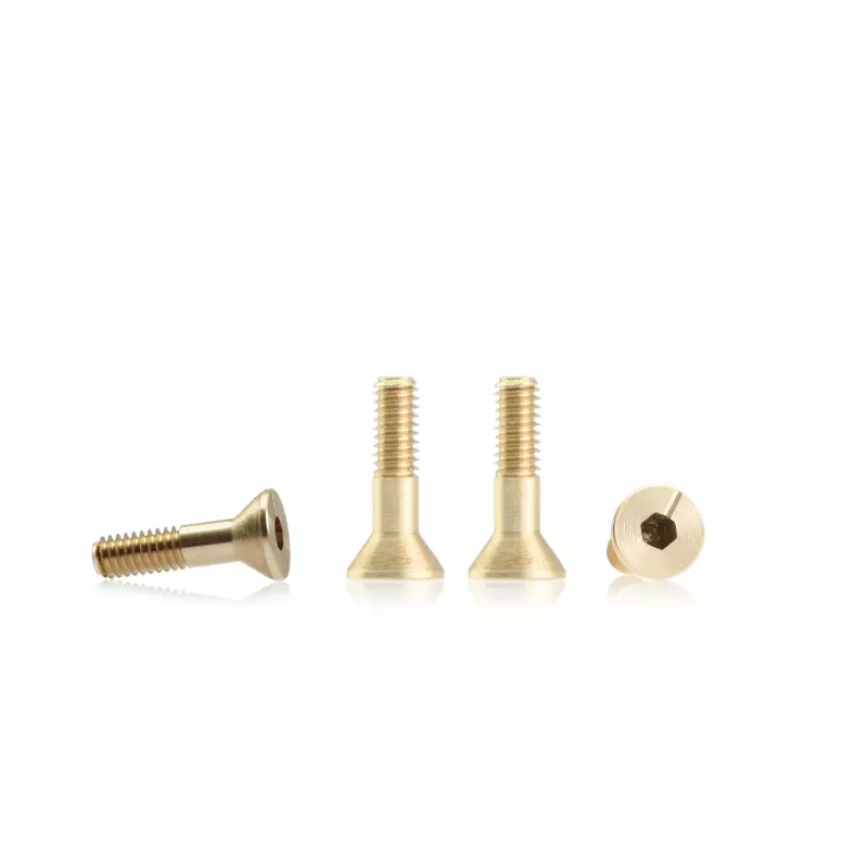  BRM S-133B2 Metric brass screw sink head 4.25mm x 9.2mm – LONG (6 pcs)