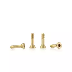 BRM S-134A1 Metric brass screw “extra small” sink head 3.8mm x 7.2mm – SHORT (6 pcs)