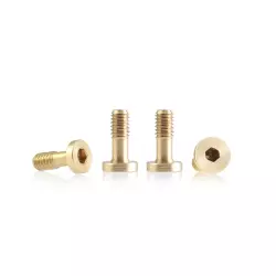 BRM S-134B1 Metric brass screw “extra small” M2 flat head 3.8mm x 6.5mm (6 pcs)
