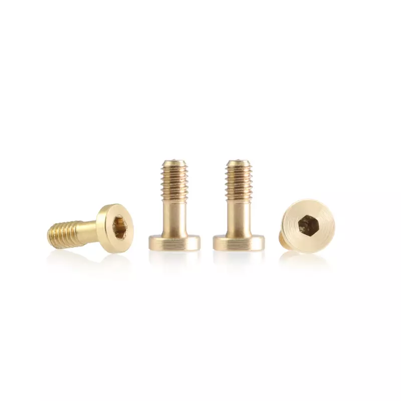  BRM S-134B1 Metric brass screw “extra small” M2 flat head 3.8mm x 6.5mm (6 pcs)