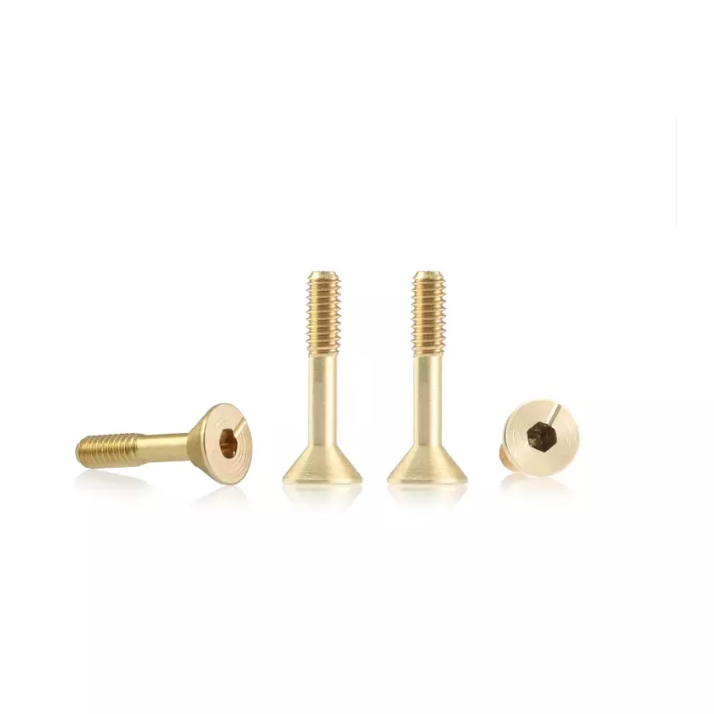 BRM S-137A1 Suspension brass screw M2 sink head 4.5mm x 9.5mm – SHORT (4 pcs)