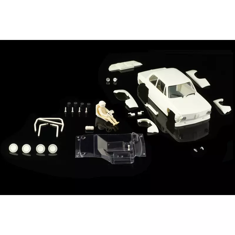  BRM S-401BC BMW2002ti - Full white body kit with lexan cockpit + wheel inserts - Body DRM Type C