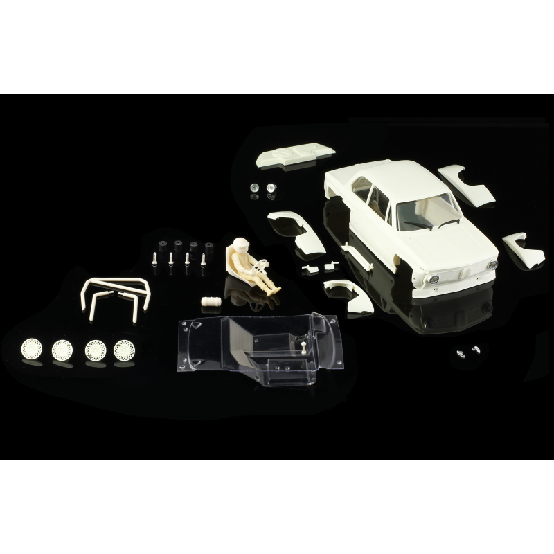 BRM S-401M MINI kit carrosserie blanche complète avec cockpit lexan enjoliveur 