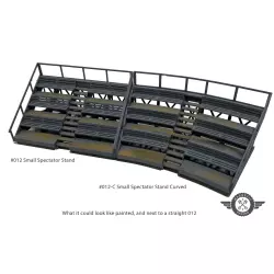 Magnetic Racing 012-C Small Spectator Stand Curved (Pair)