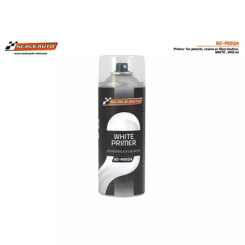  Scaleauto SC-9502A Primer for plastic, resine or fiber bodies - White 400ml