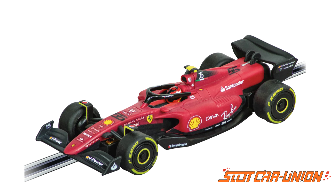 Carrera GO!!! 64203 Ferrari F1-75 Sainz, No.55 - Slot Car-Union