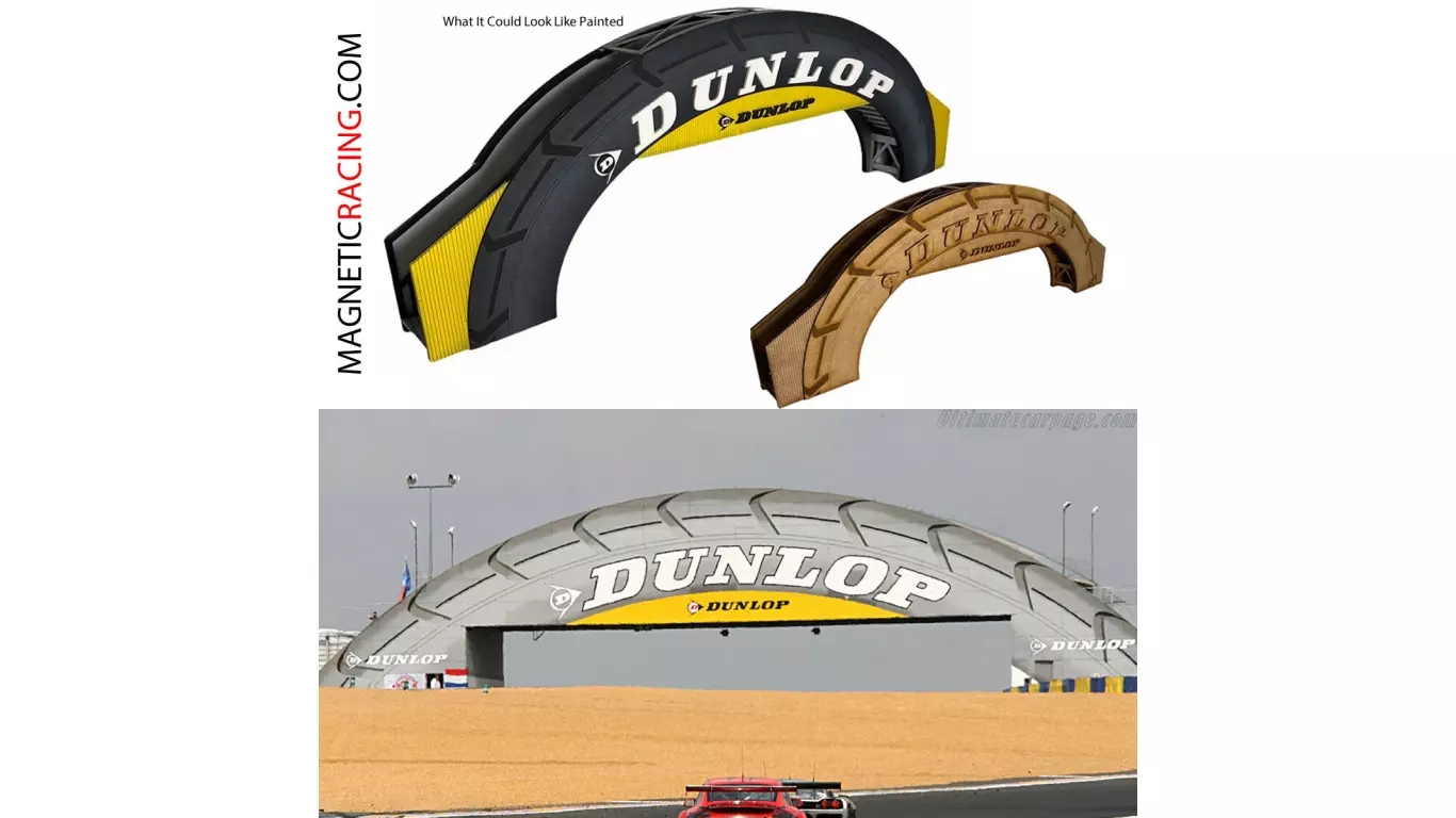 Magnetic Racing 036 Pont de Pneus Dunlop (Non peint ou Peint)