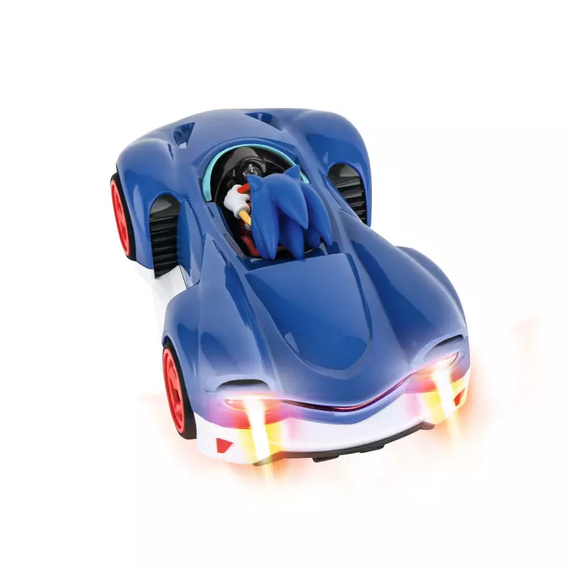 Voiture de course électrique RC débutant - CARRERA - Team Sonic - Sonic  1:18 - Bleu - Intérieur - Cdiscount Jeux - Jouets