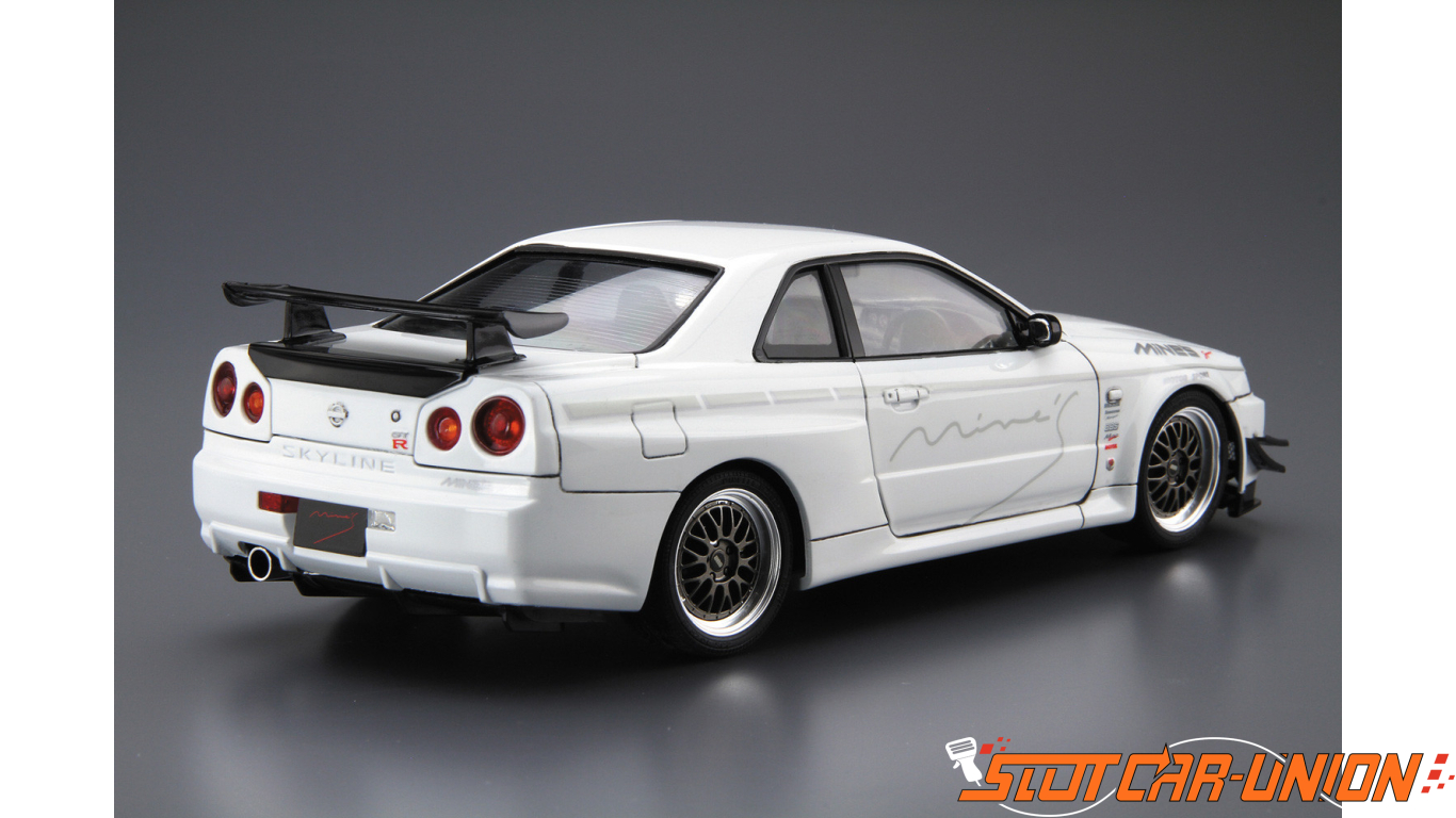 AOSHIMA 059869 Kit 1/24 NISSAN SKYLINE GT-R R34 MINES - Slot AOSHIMA 059869 Kit 1/24 NISSAN SKYLINE GT-R R34 MINES - Slot