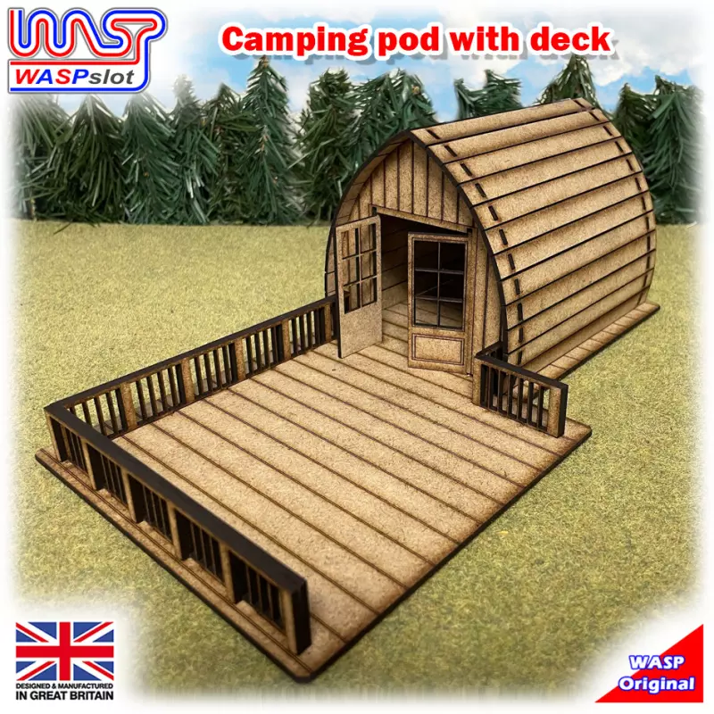 WASP Camping Pod with deck