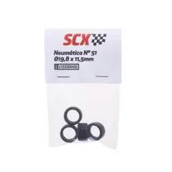 SCX Tyres Nº 51 Ø19,8 x 11,5mm U10335 (4 pcs)