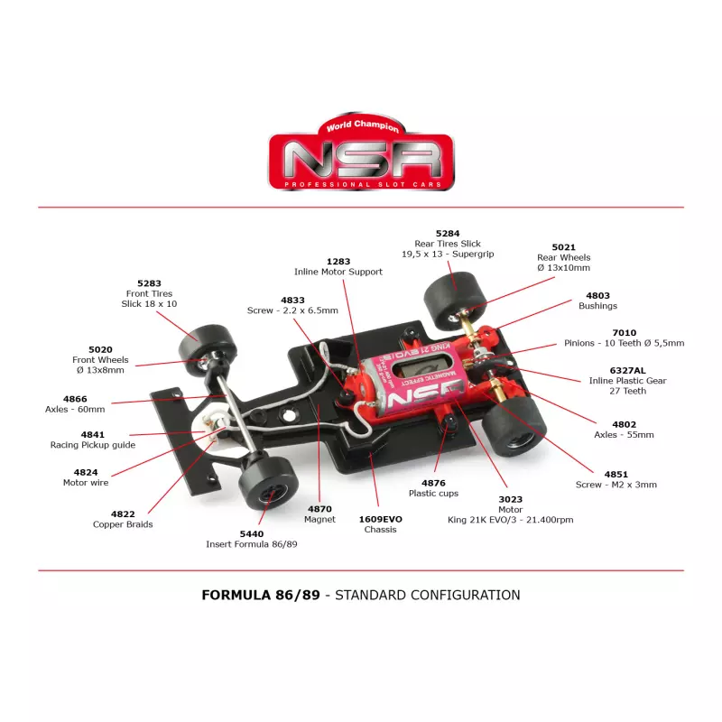 NSR 0118IL Formula 86/89 - WHITE Test Car