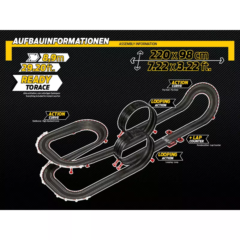 Carrera GO!!! GT Showdown 1:43 Scale Slot Car Race Set