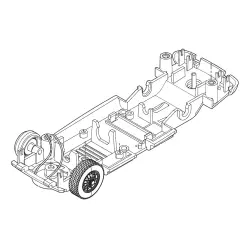 Scalextric W11949 Châssis et Roue Avant Assemblés pour Aston Martin DB5