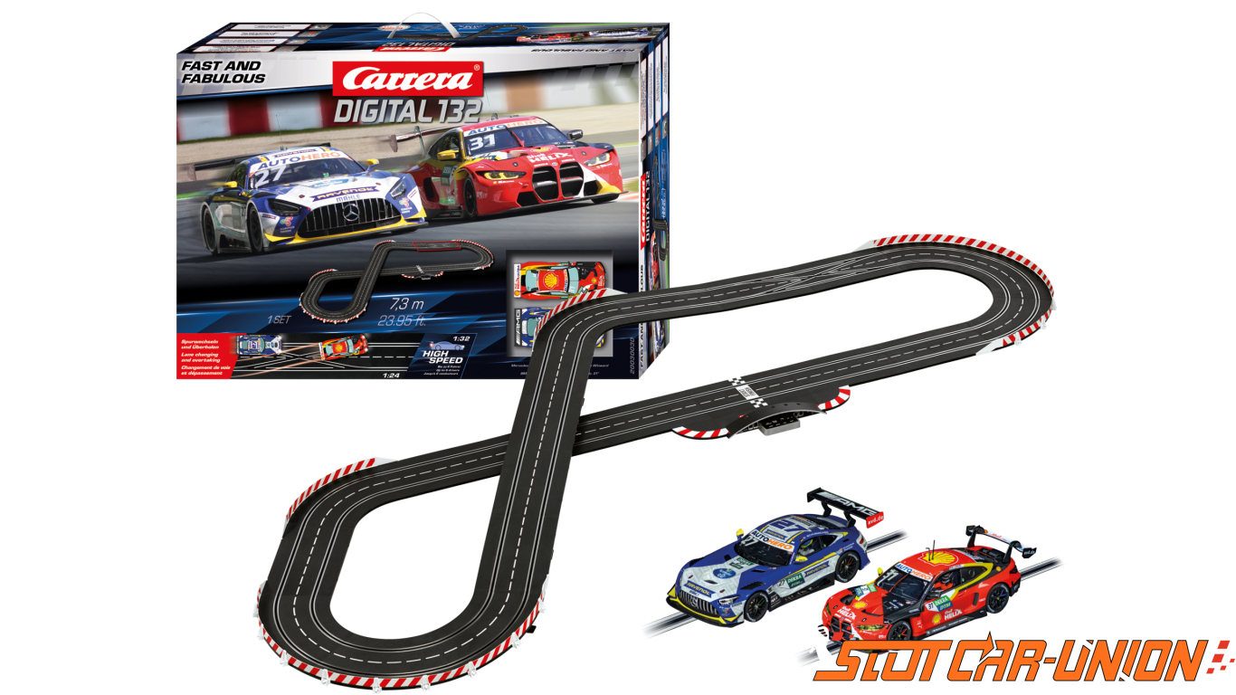 Scalextric - Circuits, voitures miniatures de slot racing au 1/32ème